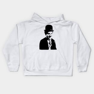 Charlie Chaplin Pop Art Portrait Kids Hoodie